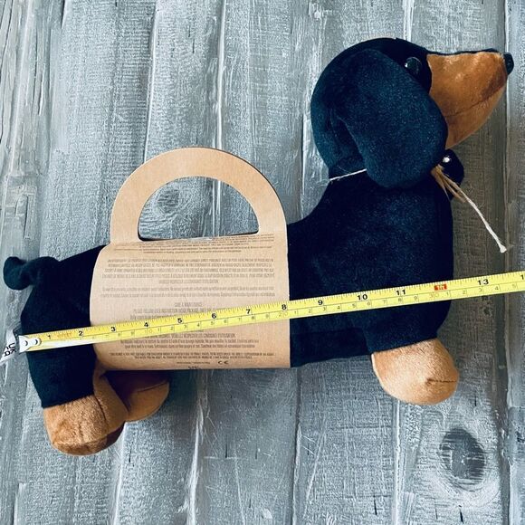 Dachshund Dog Heated Black Plush Little Toasties - Picture 3 of 4